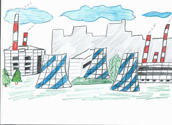 Чернобыльская атомная электростанция раскраска