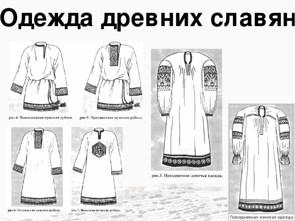 Древняя одежда славян