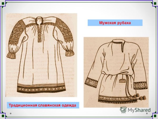 Предметы одежды древней Руси