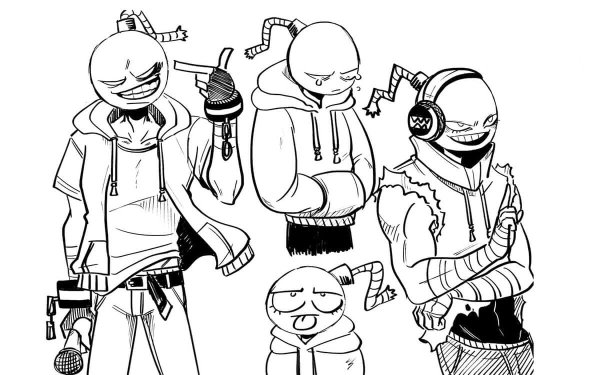 Friday Night Funkin раскраска