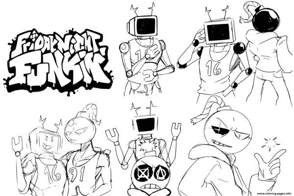 Раскраска Фрайдей Найт Фанкин Уитти