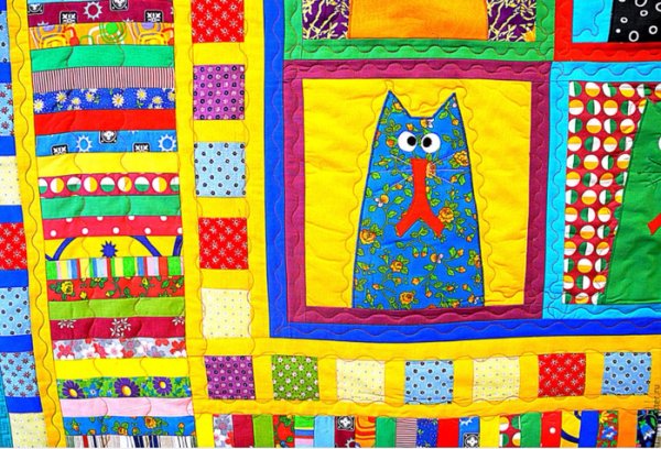 Лоскутная мозаика из ткани для детей