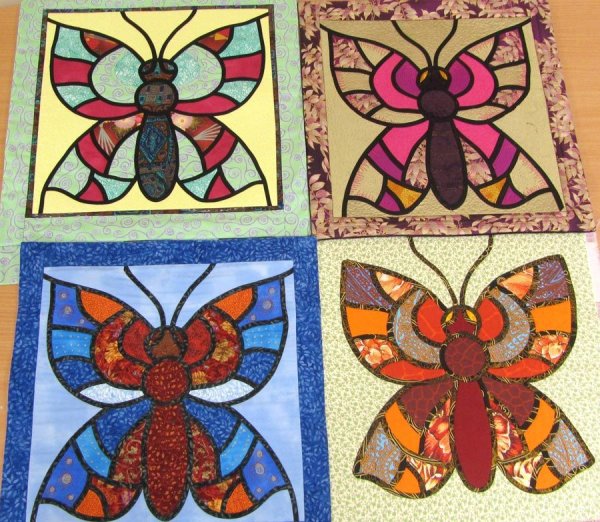 Лоскутный блок витражи