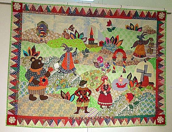 Лоскутная мозаика из ткани для детей