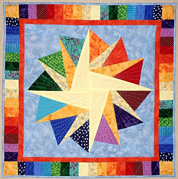 Лоскутное шитье квилт солнце