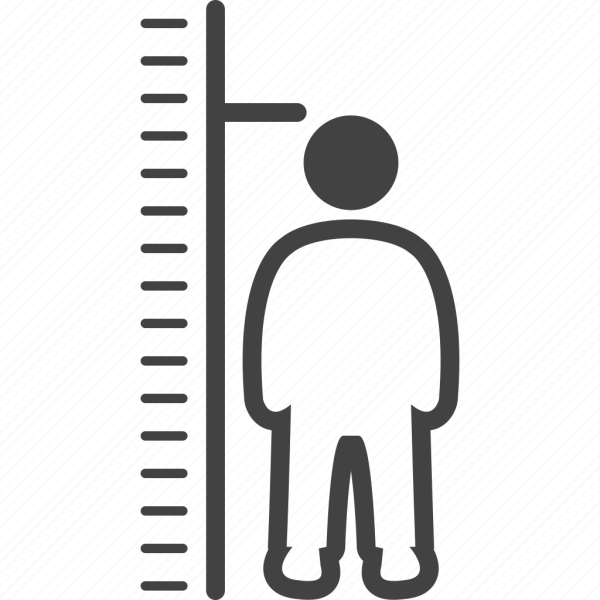 Значок роста человека