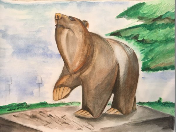 Рисование Пермский мишка