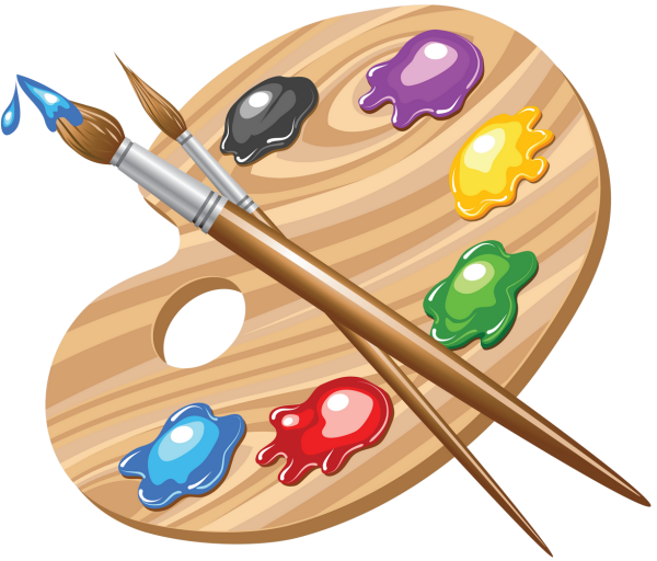 Палитра и кисти