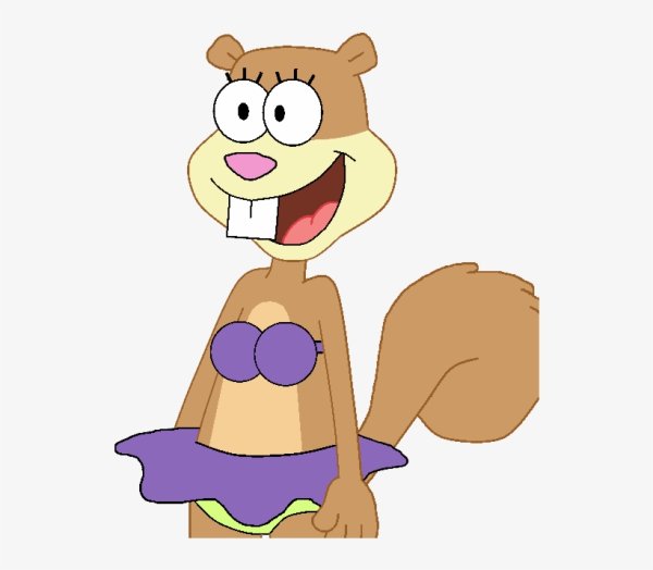 Сэнди из Спанч Боба раскраска