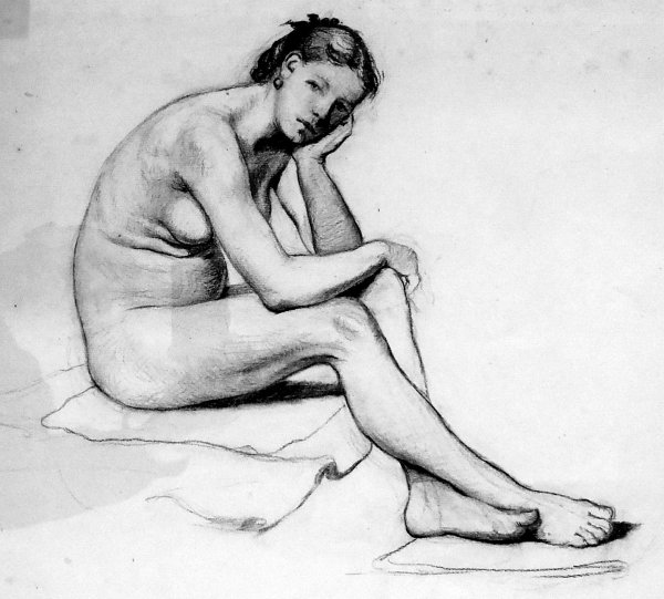 Чистяков Павел рисунок натурщик