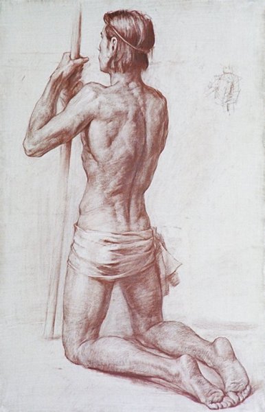 Наброски Серова натурщица