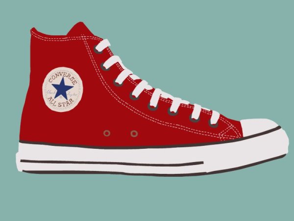 Кеды конверс вектор