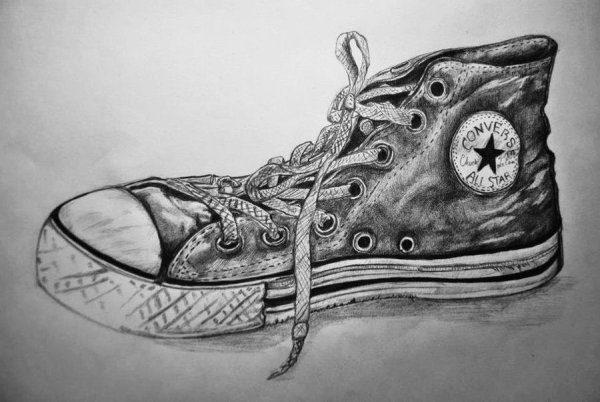 Конверсы рисунок карандашом