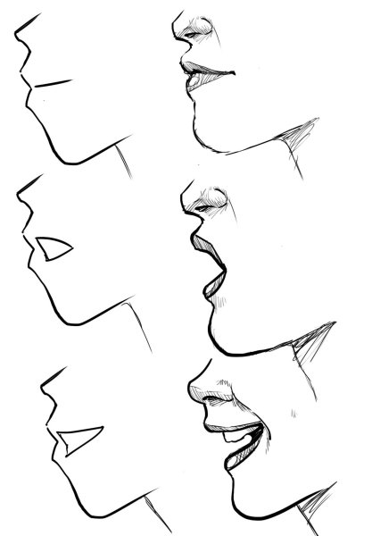 Мужское лицо в профиль