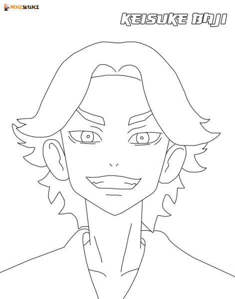 Баджи Кейске раскраска