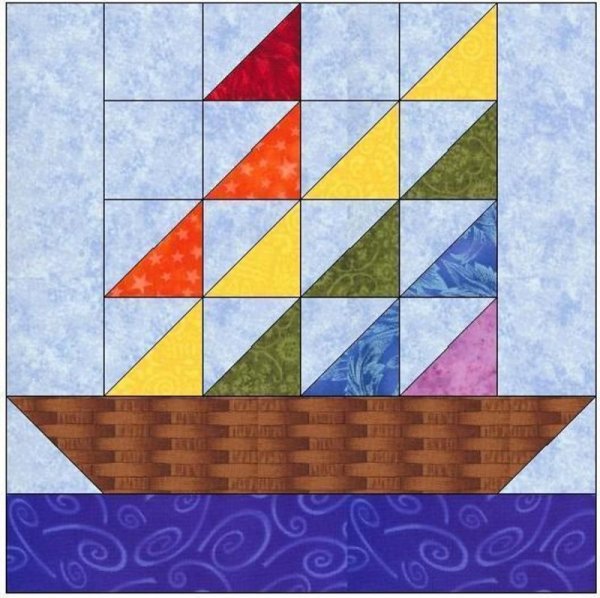 Мозаика лоскутных узоров