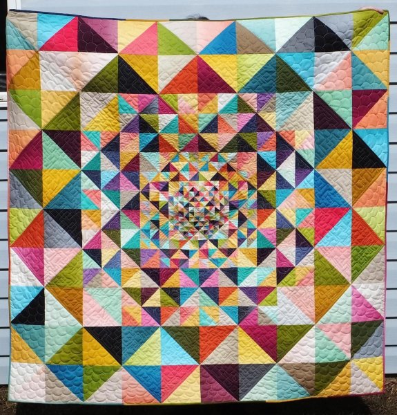 Лоскутное шитье из треугольников