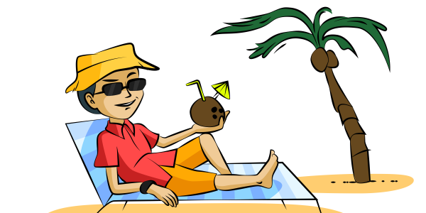 Отпуск мультяшный