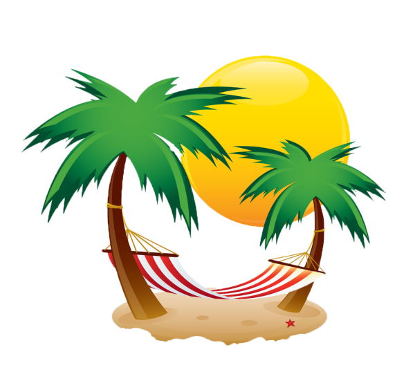 Остров с пальмой вектор