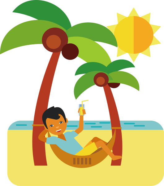 Отдых иллюстрация