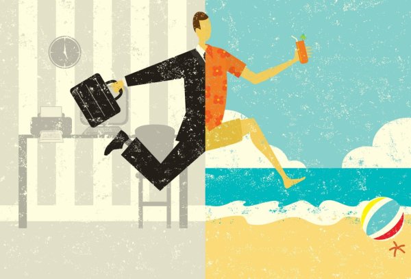Отпуск иллюстрация