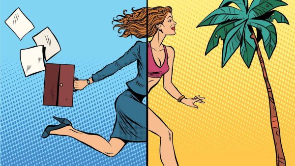 Отпуск иллюстрация