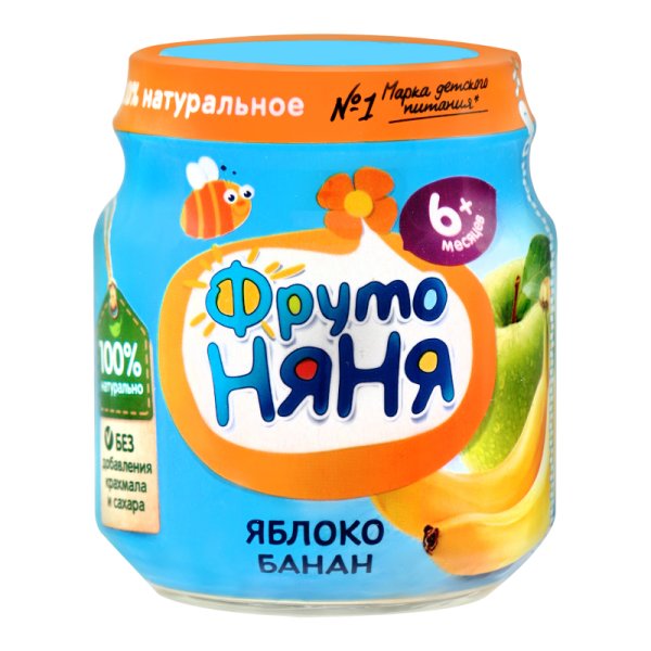 ФРУТОНЯНЯ яблочное пюре 100г