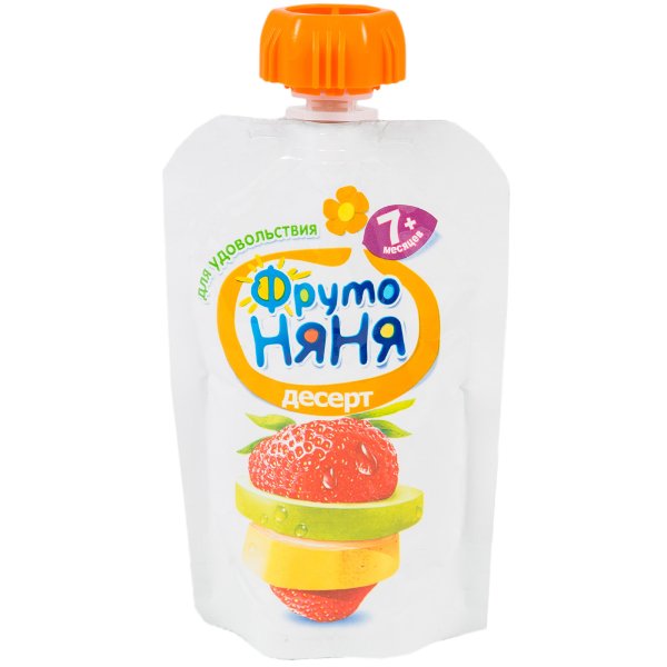 ФРУТОНЯНЯ пюре яблоко банан клубника