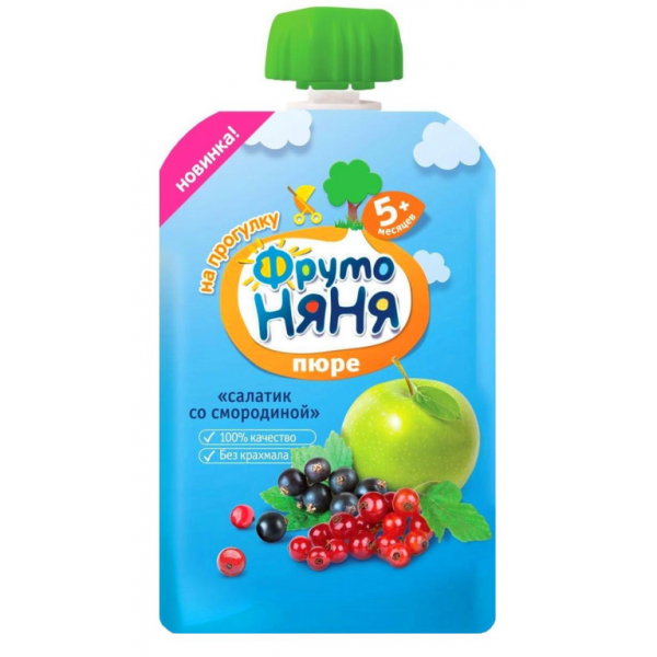 Пюре яблоко 90гр ФРУТОНЯНЯ (GUALAPACK)