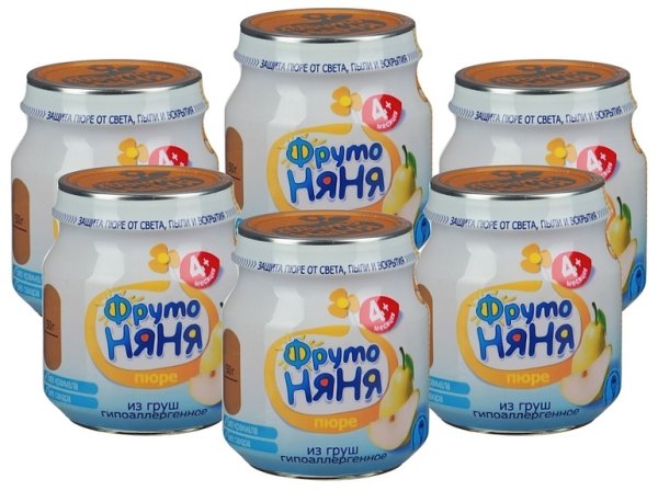 Пюре фруктовое для детского питания ФРУТОНЯНЯ