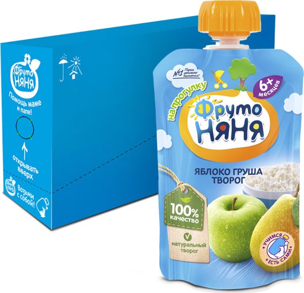 Пюре ФРУТОНЯНЯ груша 90гр