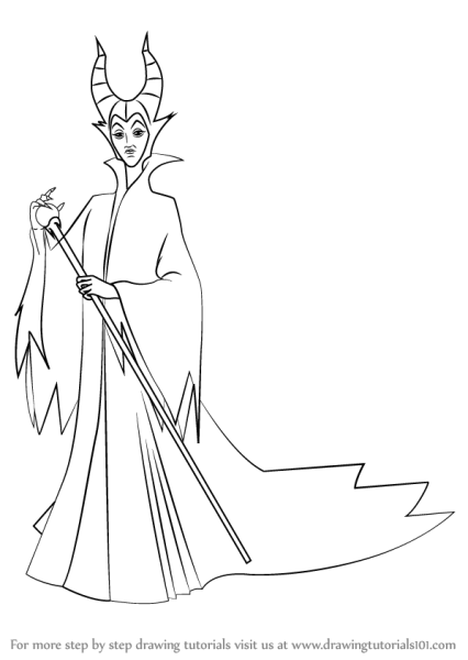 Раскраска Малефисента
