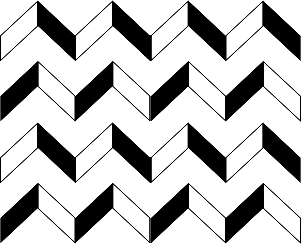 Черно белый зигзаг