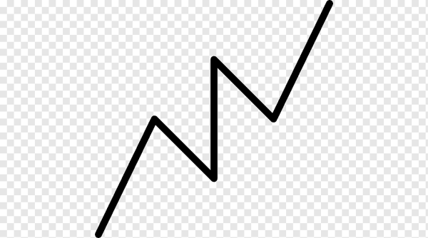 Ломаная линия на прозрачном фоне