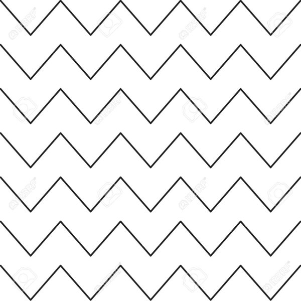 Трафареты линия зигзаг