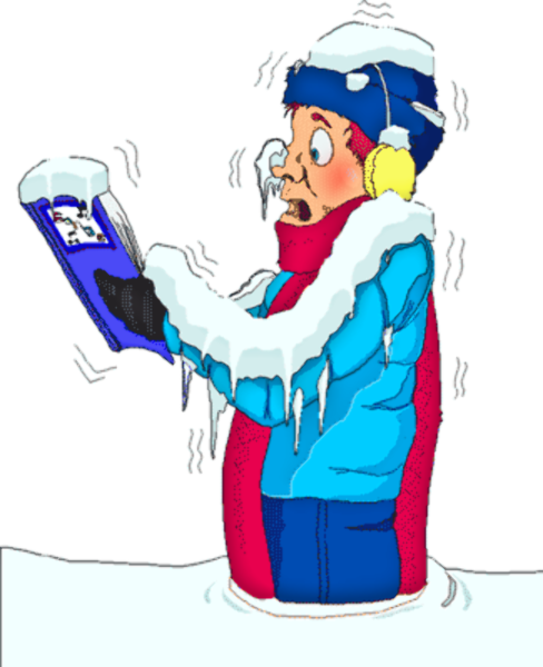 Замерзший человек мультяшный