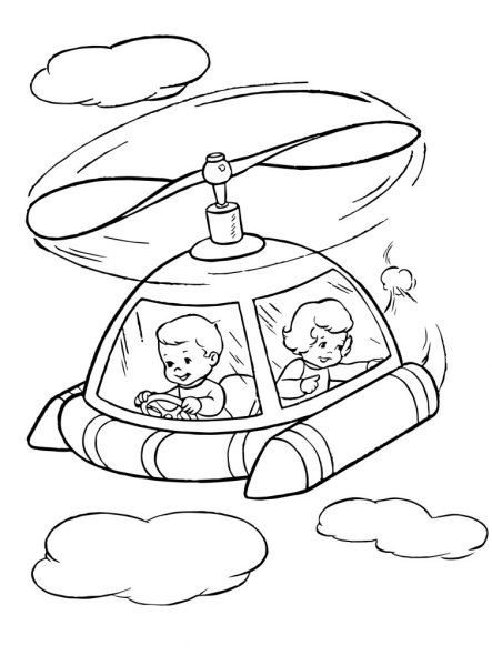 Раскраски летательные аппараты