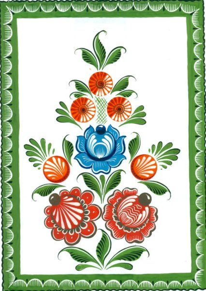 Городецкая роспись в Витейка