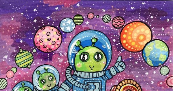 Космос рисунок