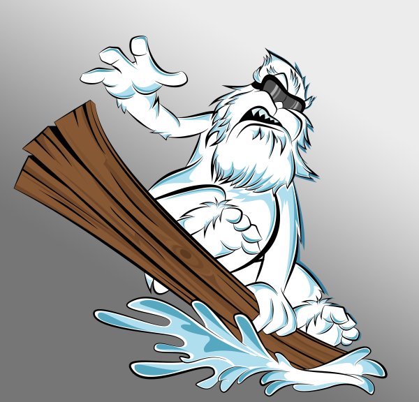 Йети на лыжах