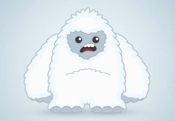 Снежный человек мультяшный