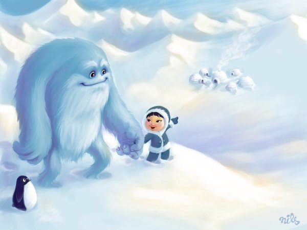 Йети мультяшный