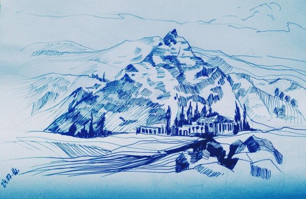 Дарьяльское ущелье Лермонтов