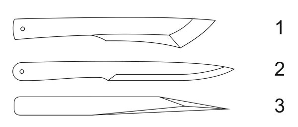 Метательный нож Freeknife m1 чертёж