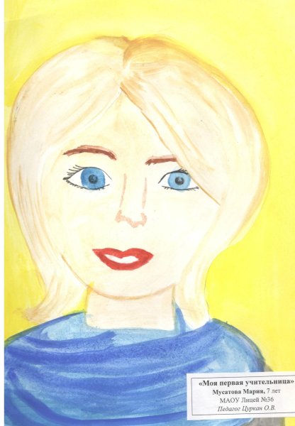 Портрет учителя конкурс для детей