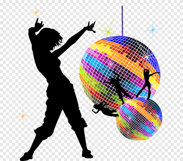 Стиль диско силуэт