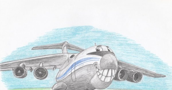 Самолет ил 76 рисунок