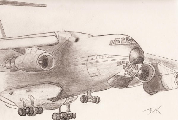 Самолет ил 76 рисунок