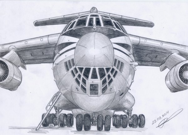 Чертежи самолёта ил 76мд