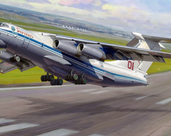 Самолет ил 76 вектор